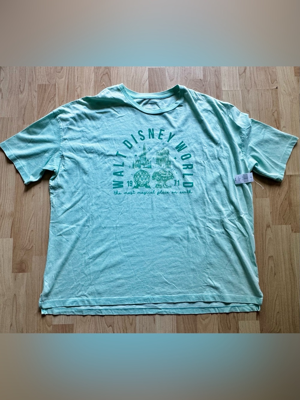 NWT Walt Disney World Women’s Light Mint Graphic Tee